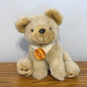 Vintage 1996 Soft Classics Chosun Toys R Us Tan Teddy Bear Plush Medallion Tag